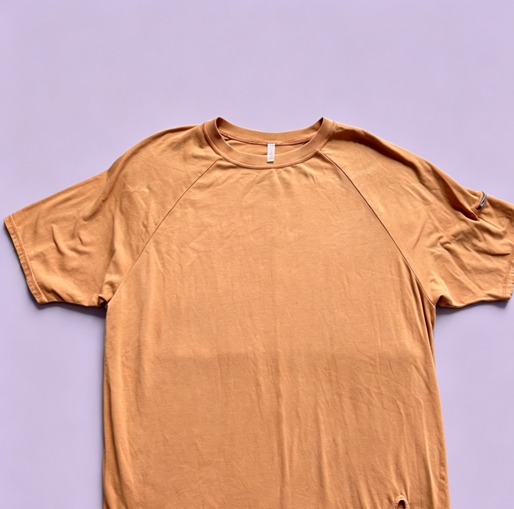 Free People Movement Rust Orange Hot Shot Tunic Tee